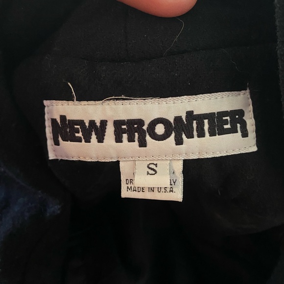 Black coat with beads and fringe - Picture 5 of 6